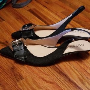 Guess Kitten Heel Slingback Size 6.5